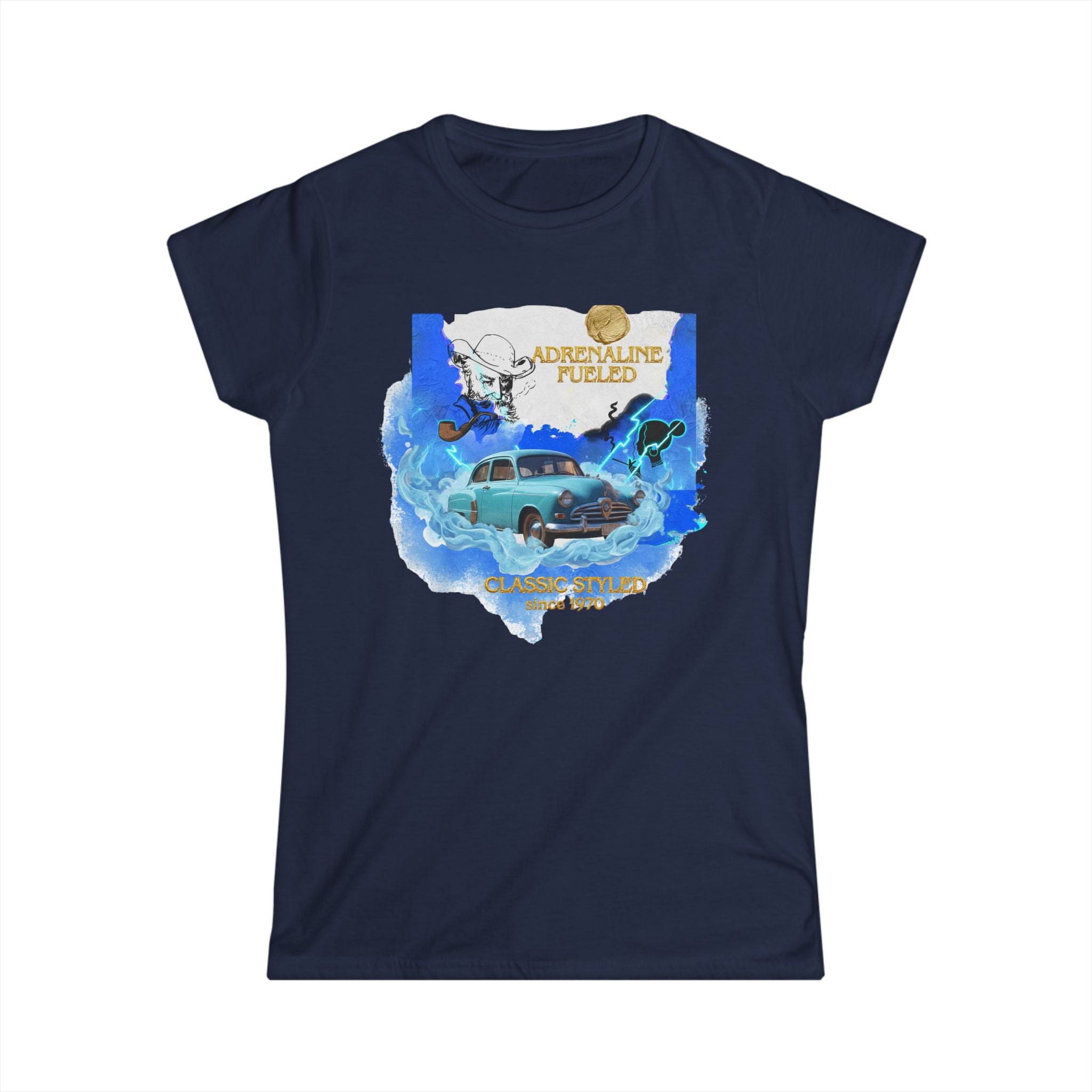 Urban Classic Car Graphic Tee — Modern Streetwear Women's T-Shirt