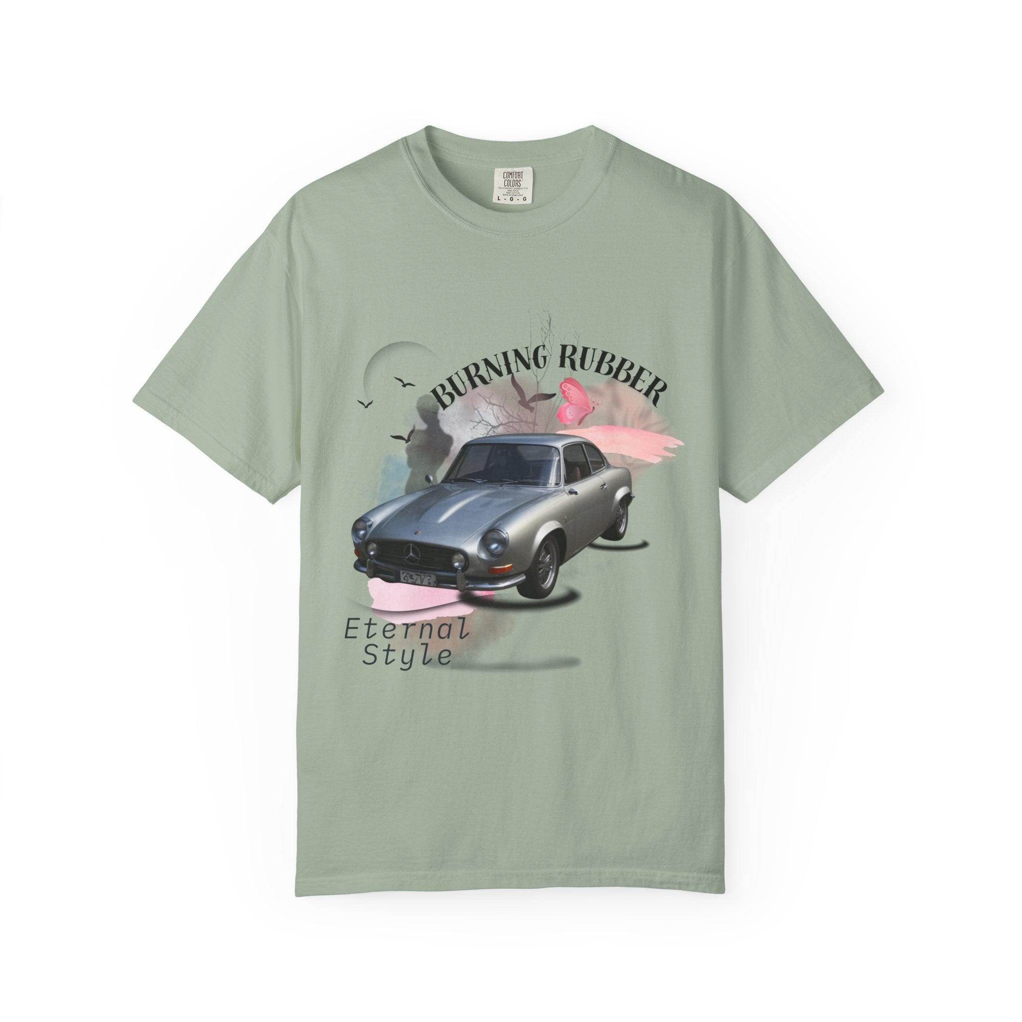"Burning Rubber" Retro Automotive Tee