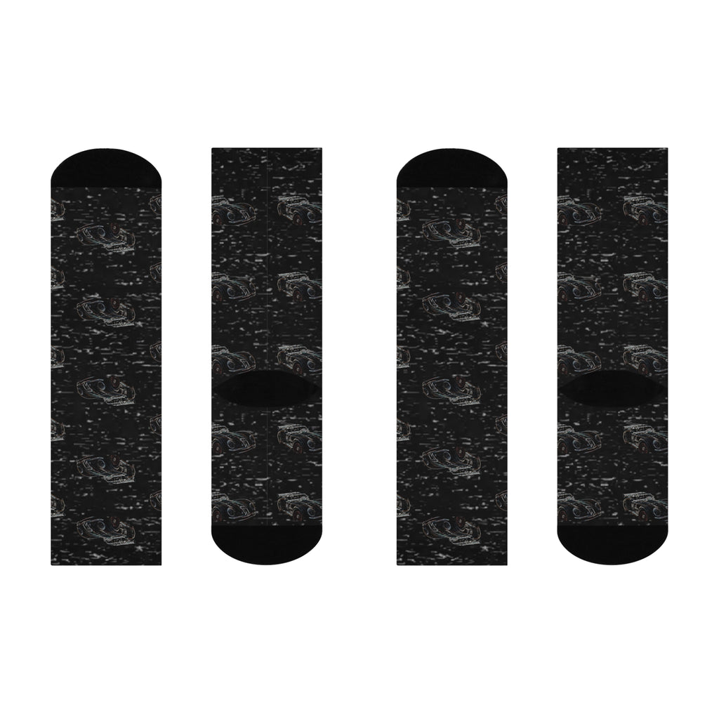 Vintage Car Cushioned Crew Socks
