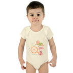 Nautical Newborn Bodysuit - Shell & Wheel