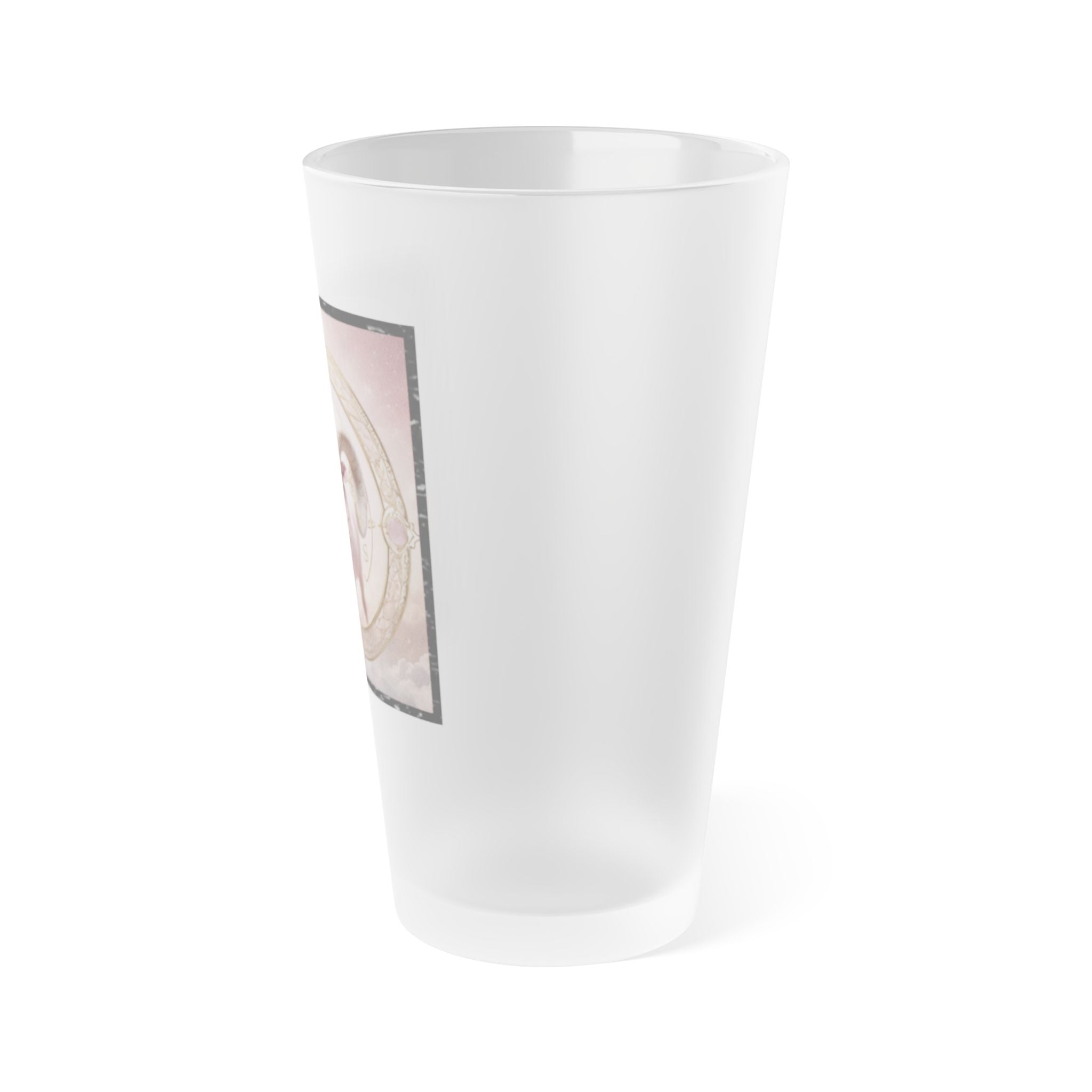 Rose Gold Ram Zodiac 16oz Pint Glass