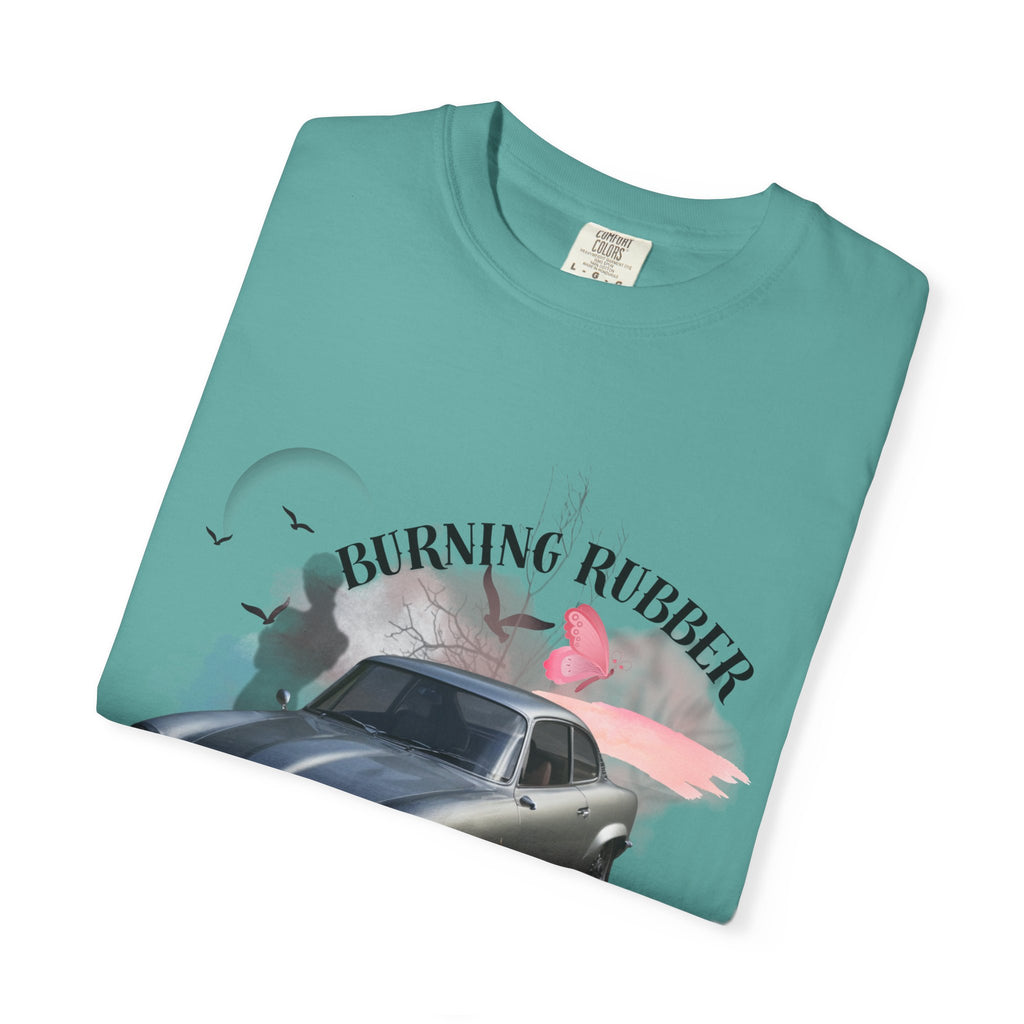 "Burning Rubber" Retro Automotive Tee