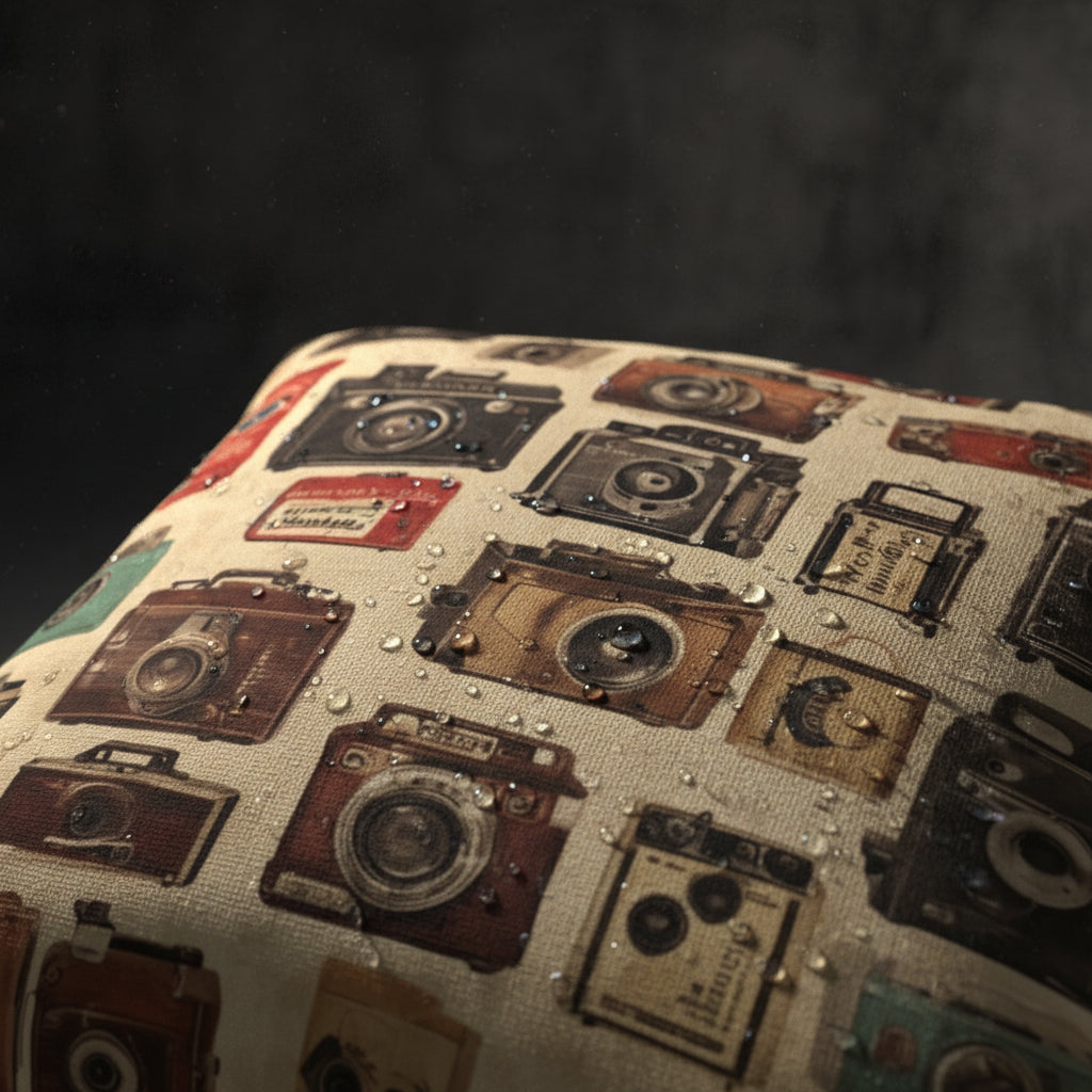 Vintage Camera Outdoor Pillow