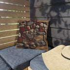 Autumn Stone Path Outdoor Pillow