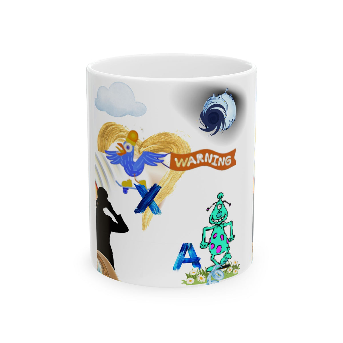 Warning Love Symbols Ceramic Mug
