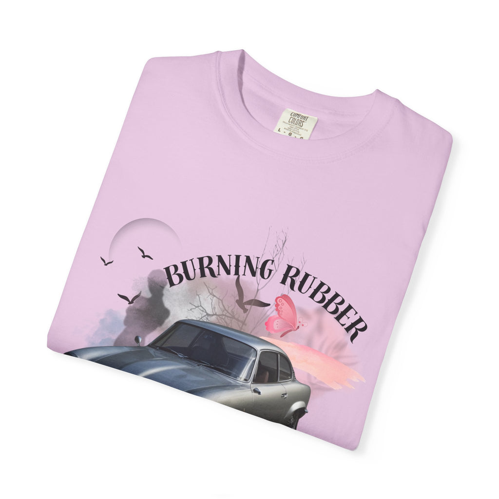 Vintage Sports Car T-Shirt — "Burning Rubber" Retro Automotive Tee