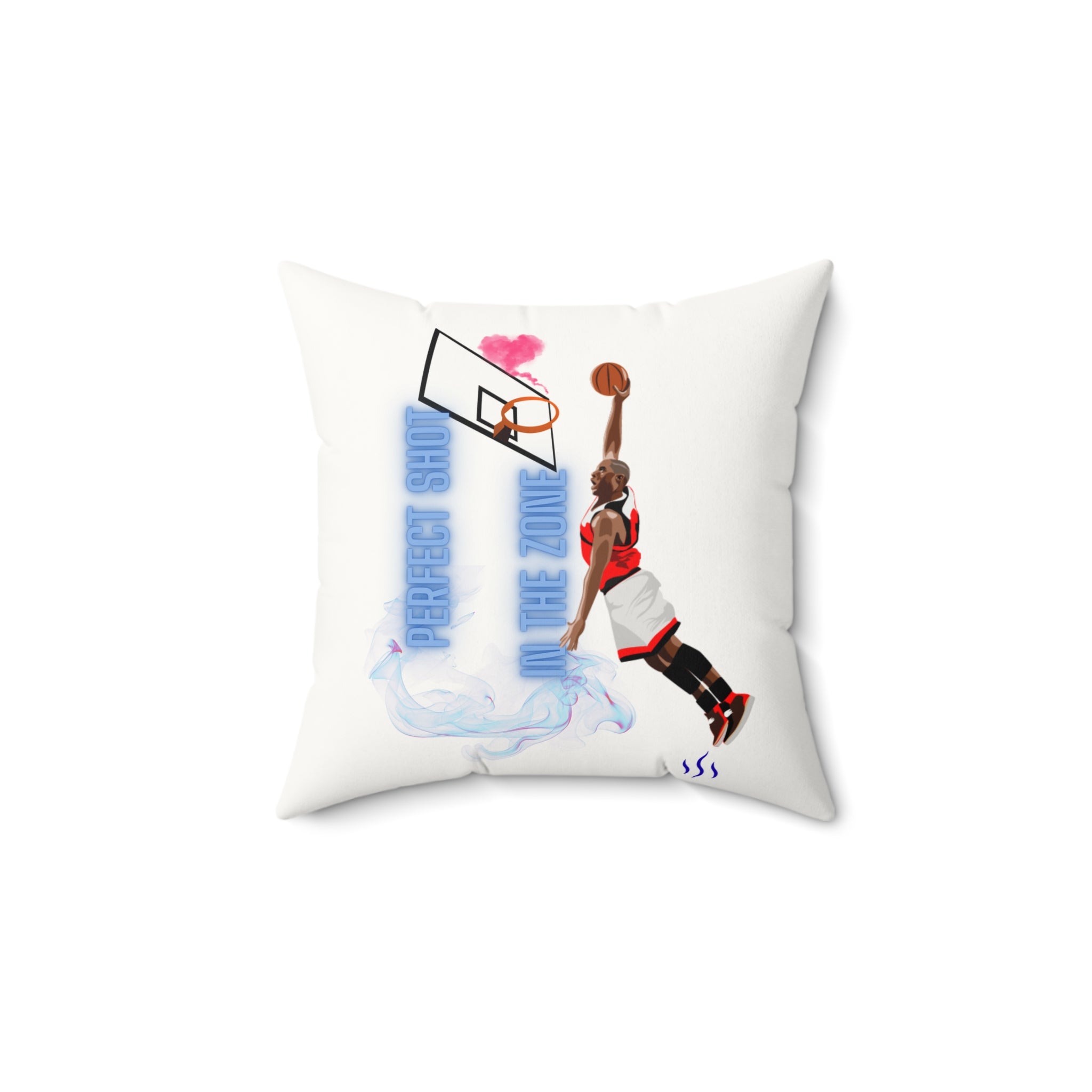Basketball Dunk Faux Suede Pillow
