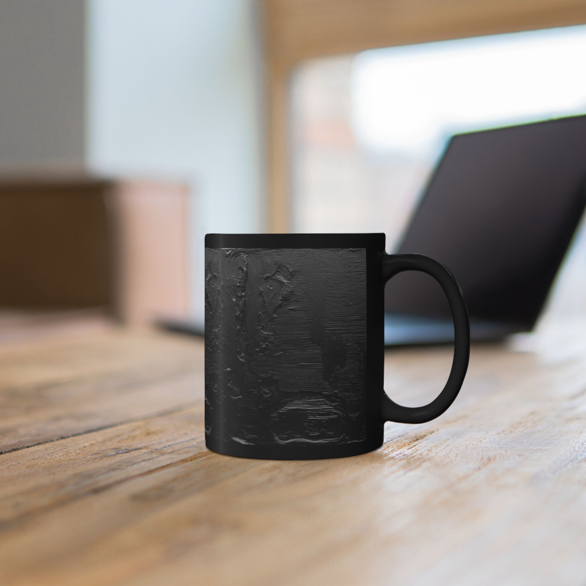 Black Ceramic Mug — Matte Black Coffee Cup