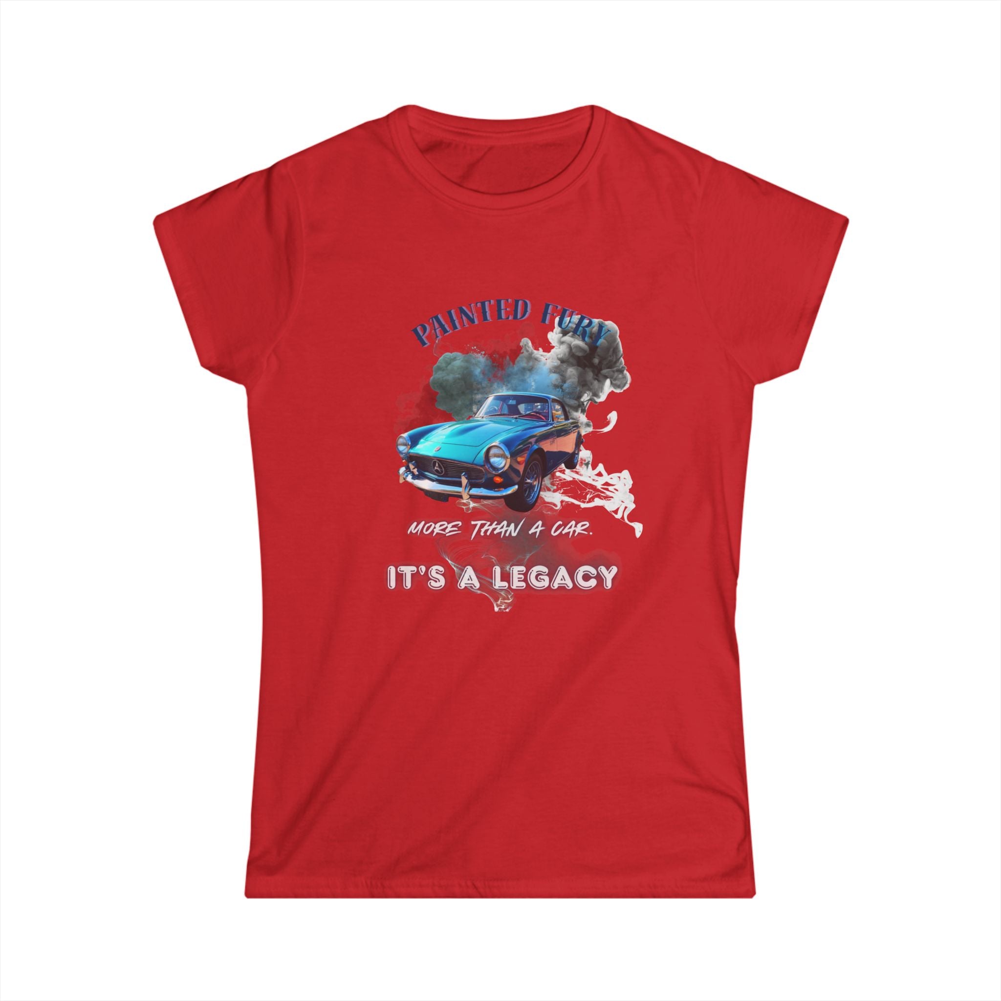 Classic Car Tee — "Painted Finish, It's A Legacy" Women's Vintage Automotive T-Shirt