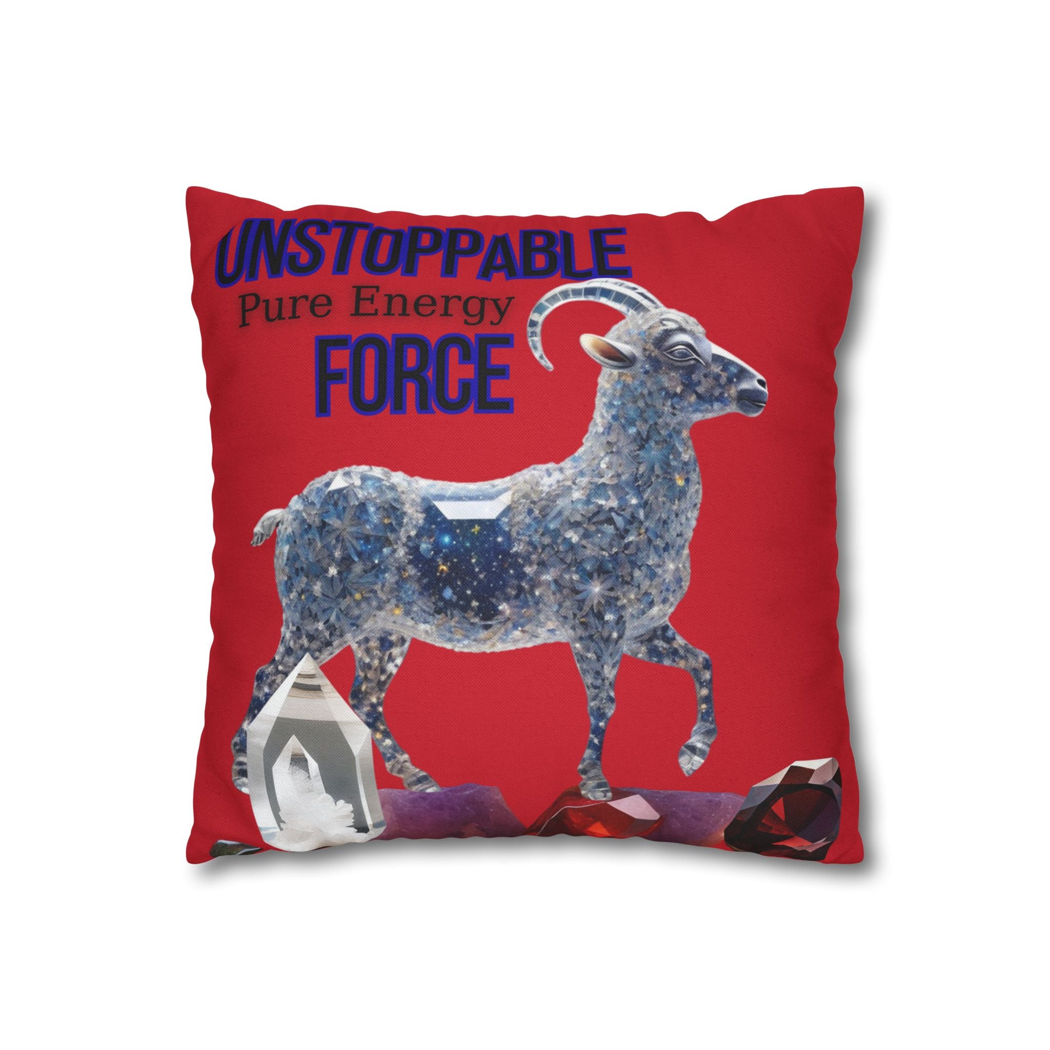 Unstoppable Force Ram Throw Pillow