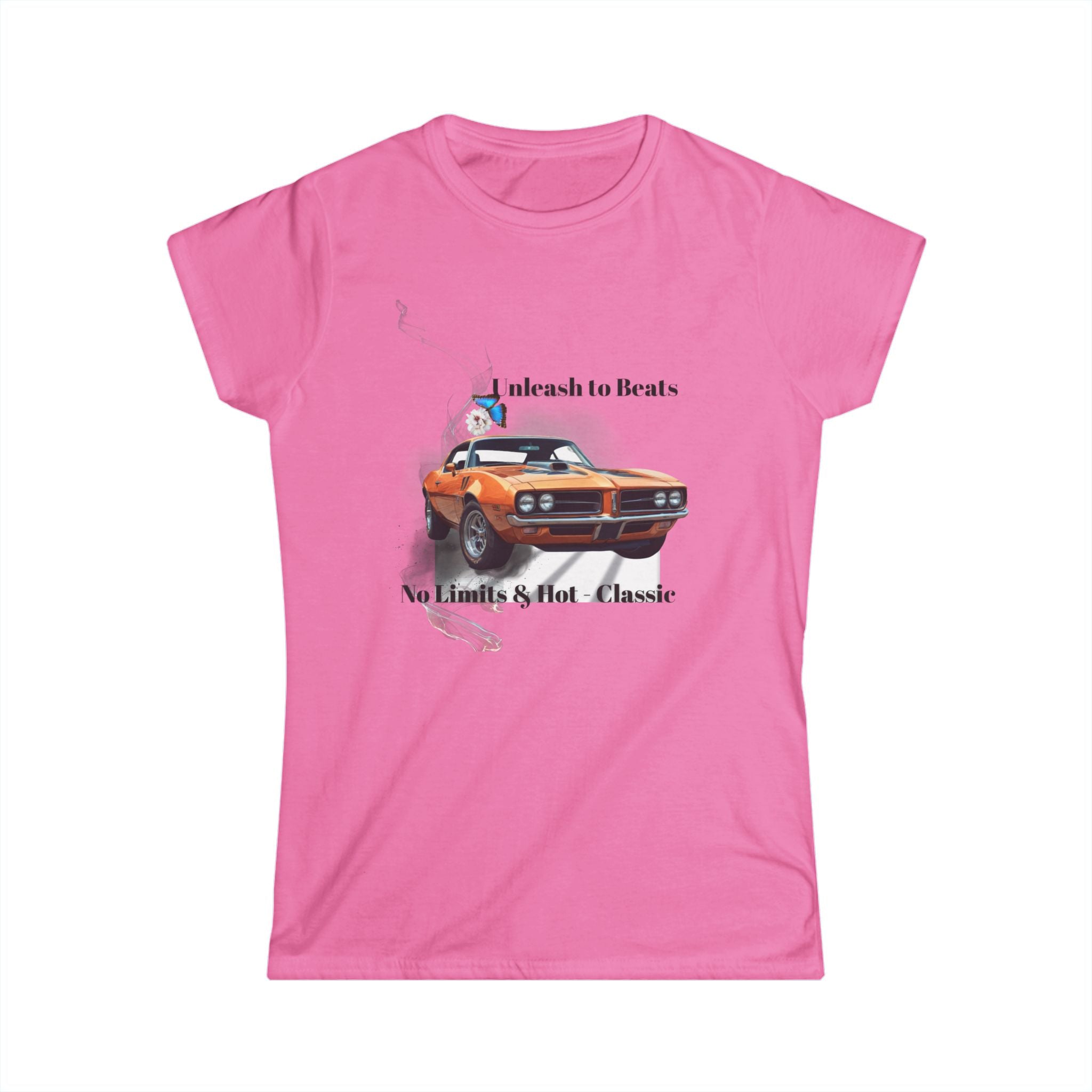 Classic Muscle Car Tee — 'Unleash to Roar, No Limits Just Classic' Women's T-Shirt
