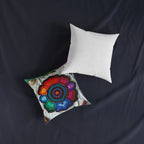 Earth's Heartbeat Agate Pillow