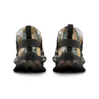 Mesh Sneakers — Pink Agate Swirl Athletic Shoes