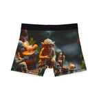 Whimsical Miniature Village Men's Boxer Briefs — Holiday Fairy Tale Print