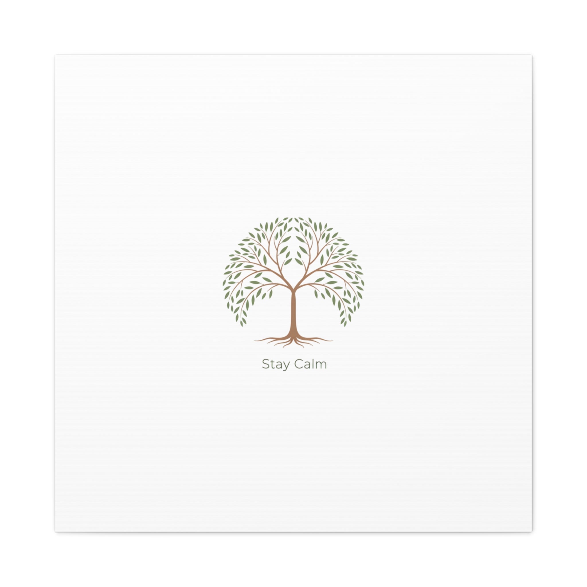 Stay Calm Canvas | Winter Fitness Grind, gym motivation decor