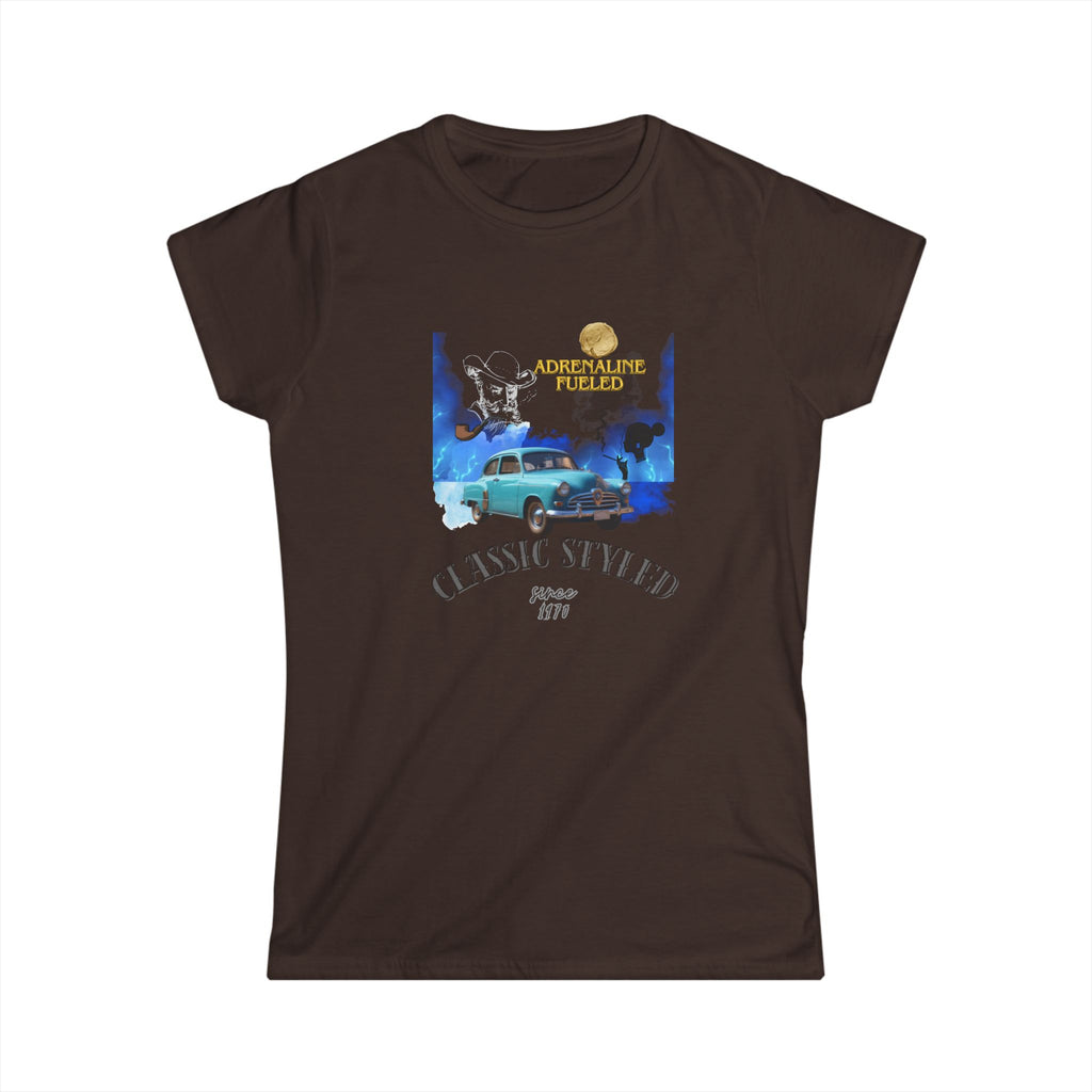 Classic Styled Women's Tee — Retro Car Graphic "Classic Styled"