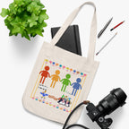 Pride Rainbow People Organic Canvas Tote Bag