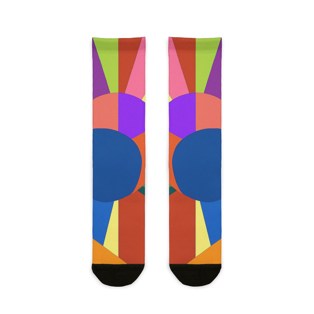 Colorburst Abstract Crew Socks