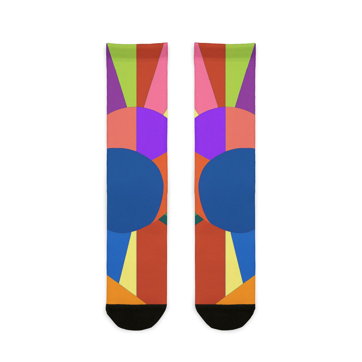 Colorburst Abstract Crew Socks