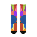 Colorburst Abstract Crew Socks