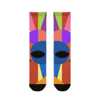 Colorburst Abstract Crew Socks