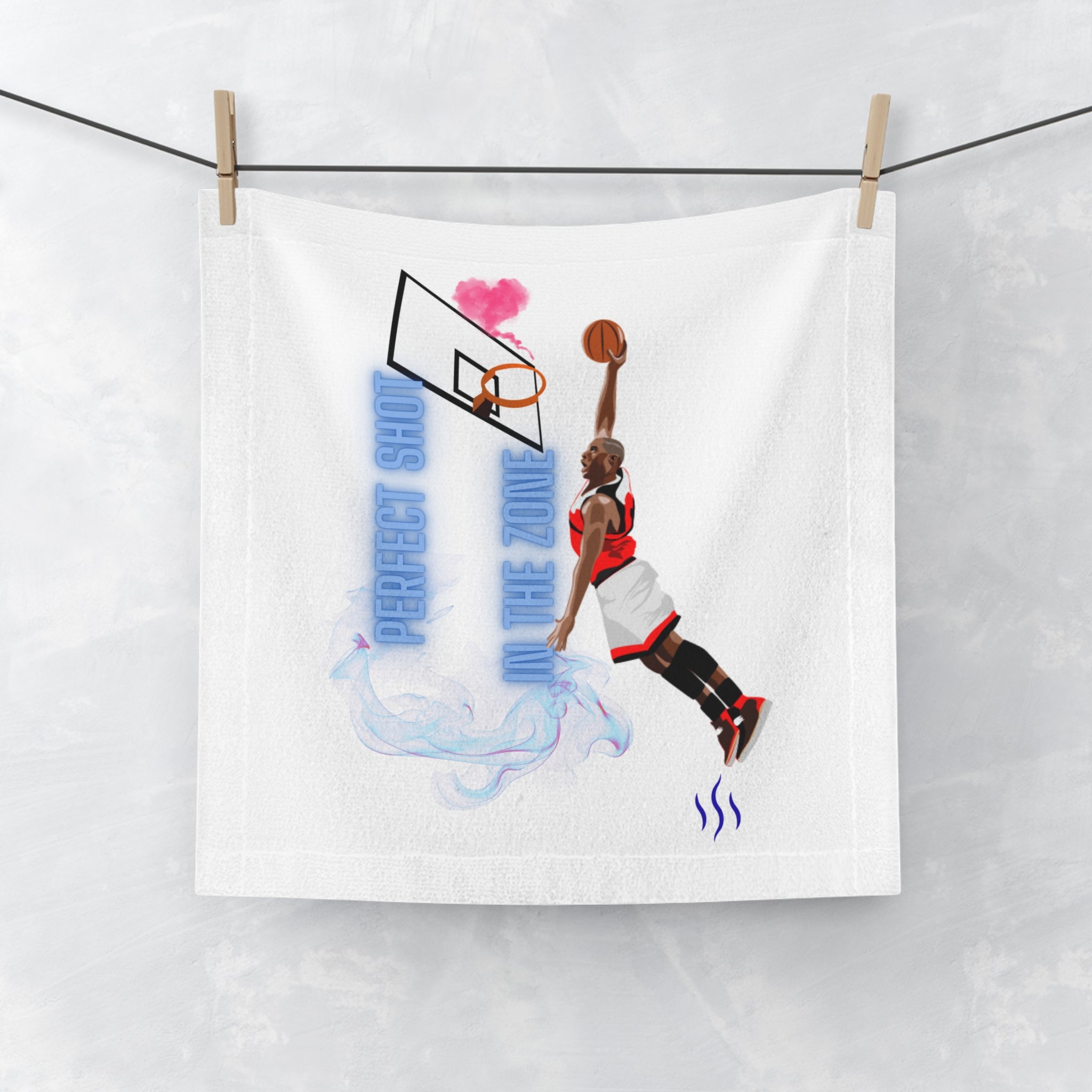 "Perfect Shot in the Zone" Sports Hand Towel