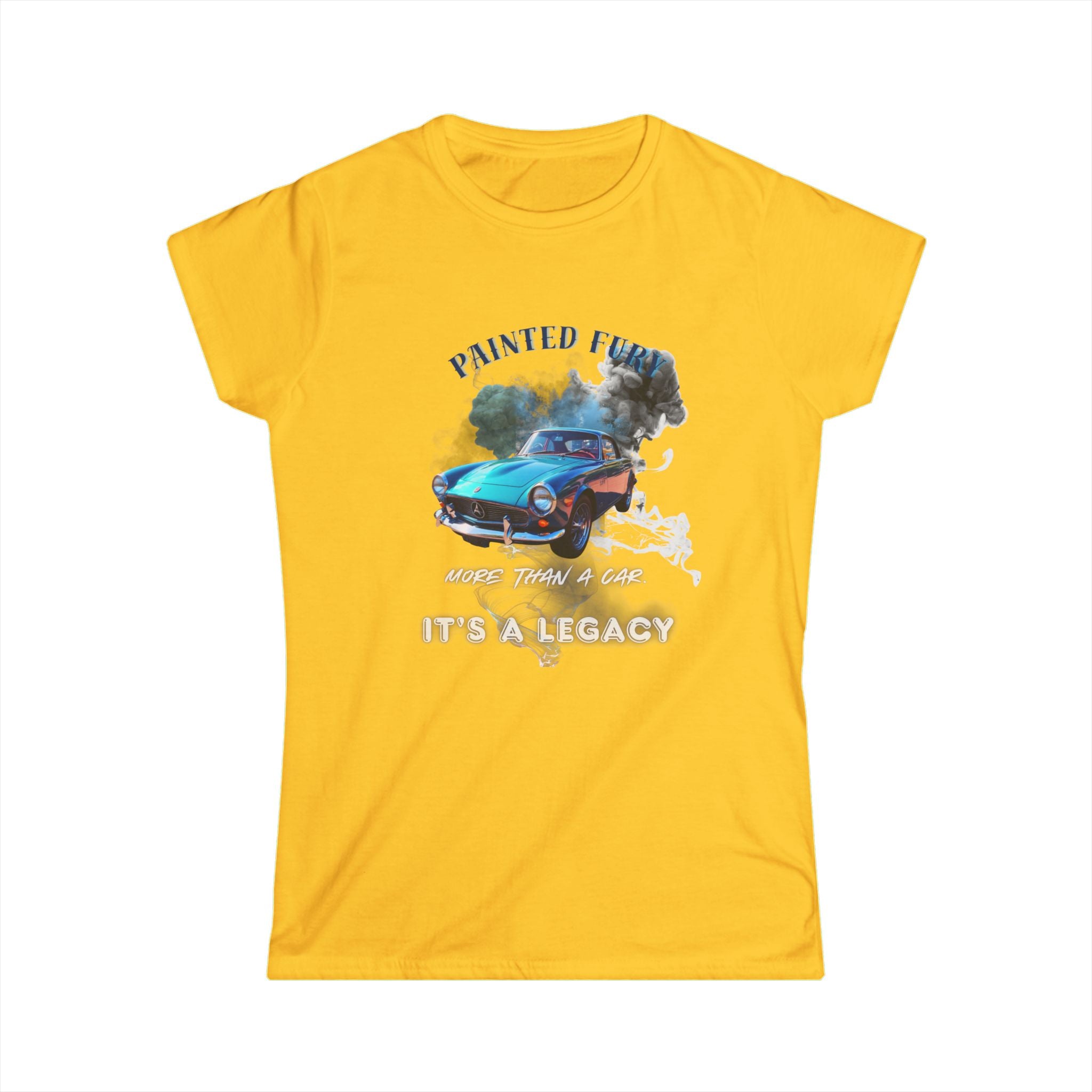 Classic Car Tee — "Painted Finish, It's A Legacy" Women's Vintage Automotive T-Shirt