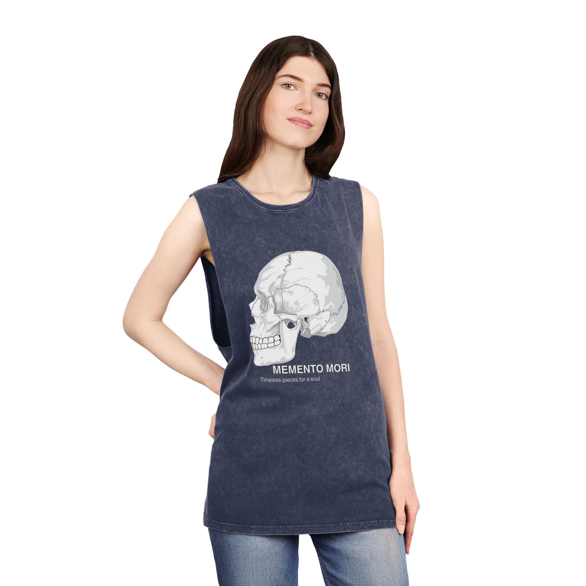 Skull Graphic Stonewash Tank