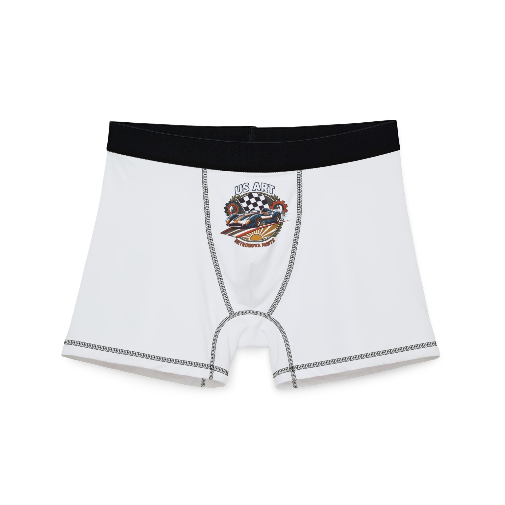 Racing Skull & Flags Boxer Briefs