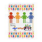 Playful Penguins & Music Nursery Throw