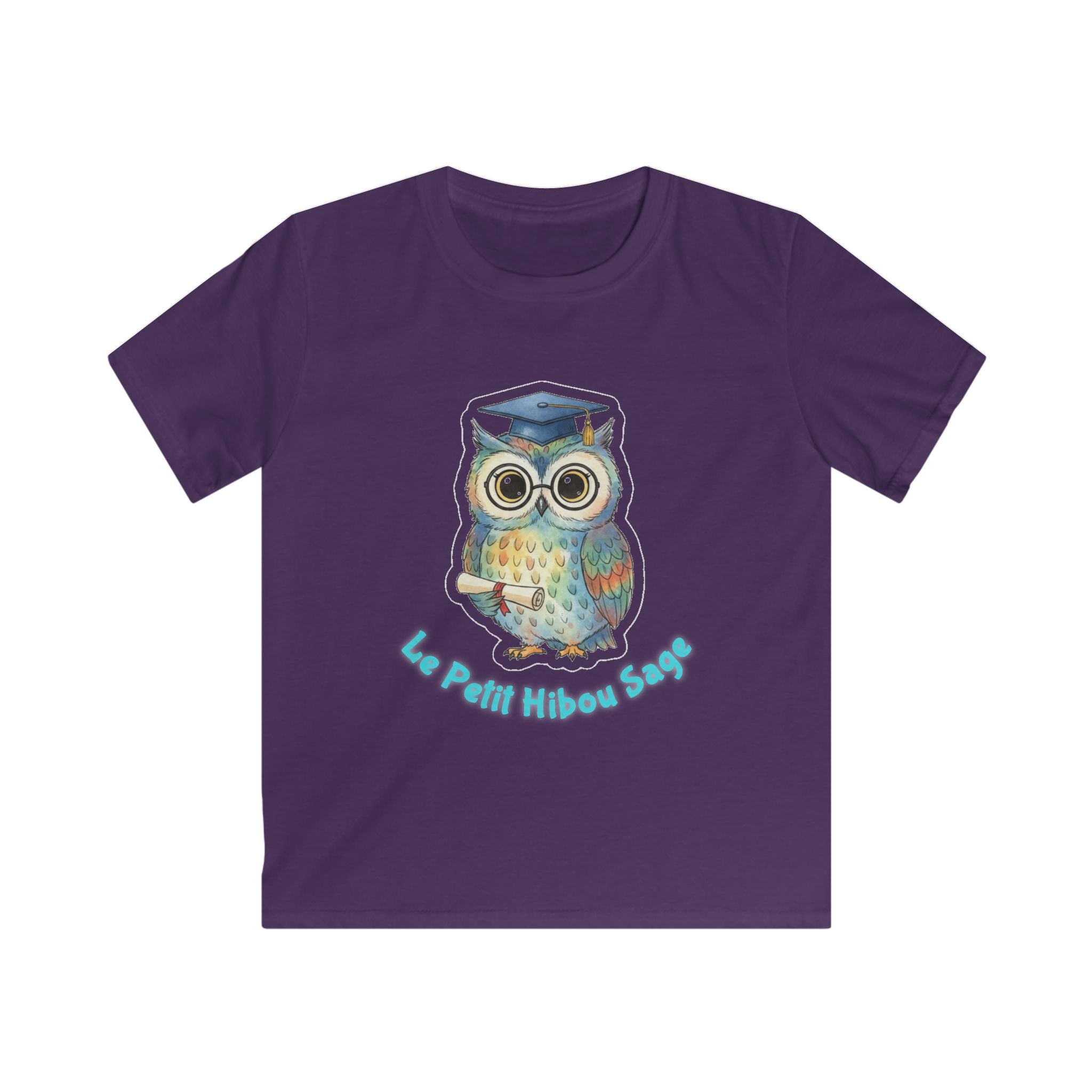 "Le Petit Hibou Sage" Cute Graduate Owl Tee for Kids