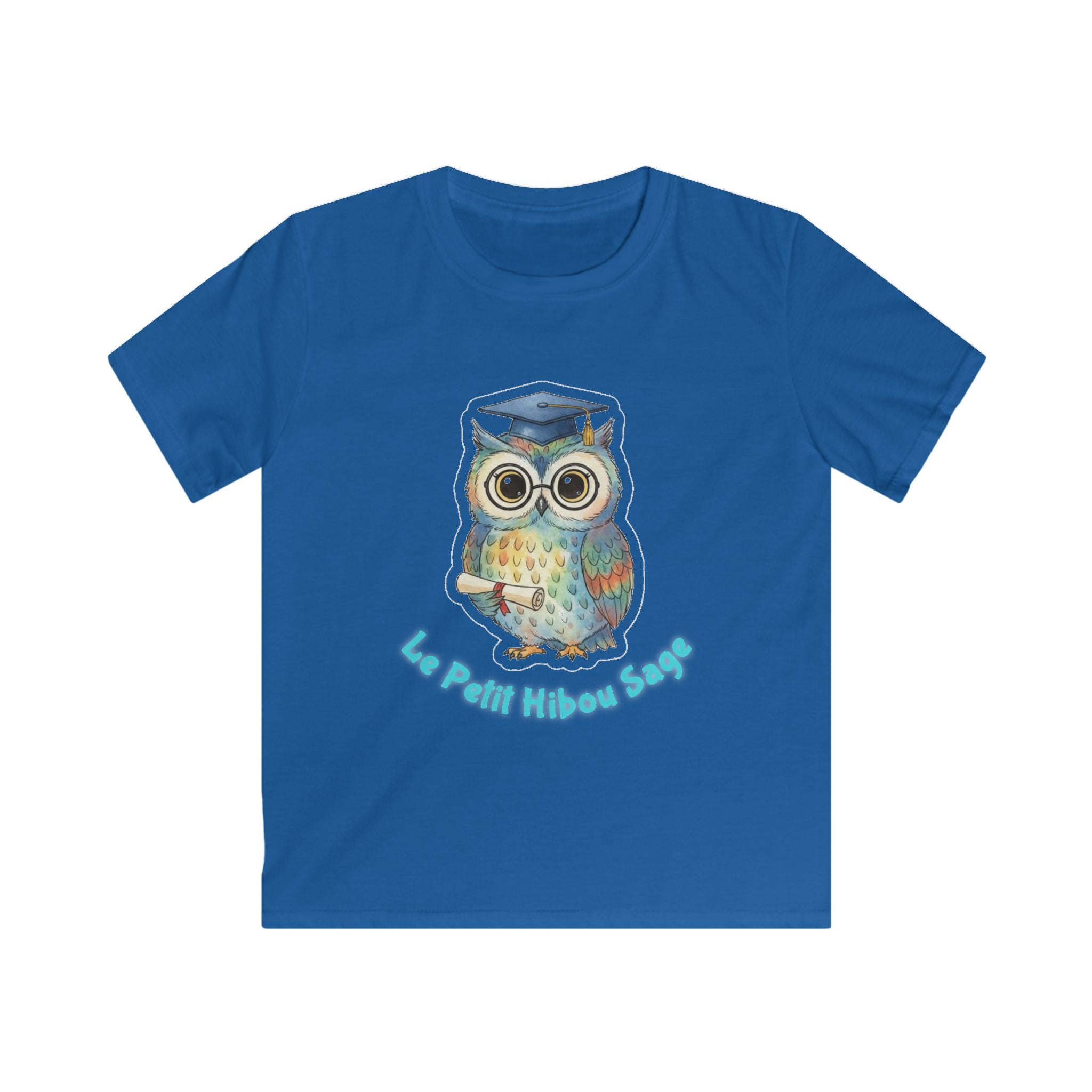 "Le Petit Hibou Sage" Cute Graduate Owl Tee for Kids