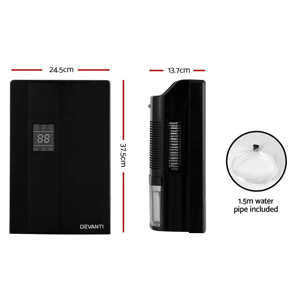 NNEDSZ Devanti Dehumidifier 2L Air Purifier Black-1