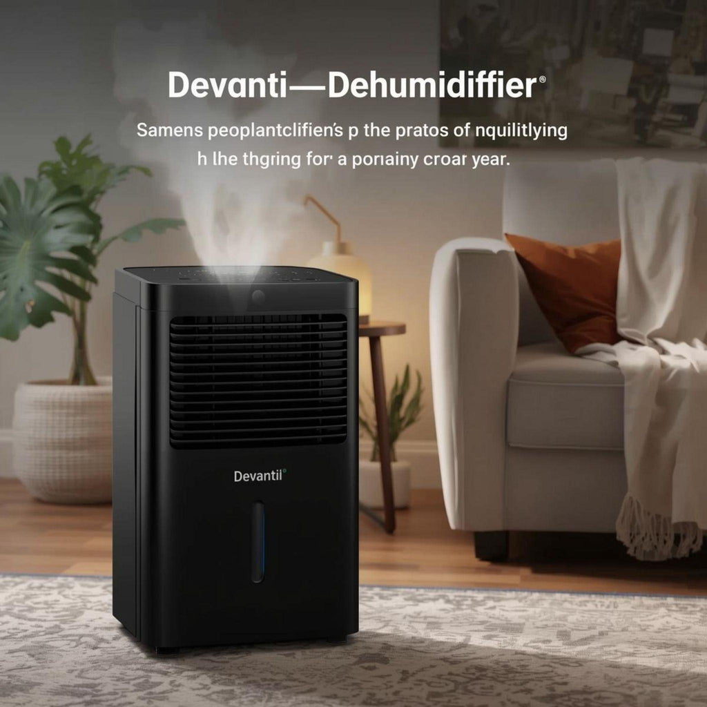 Devanti Dehumidifier 2L Air Purifier Black