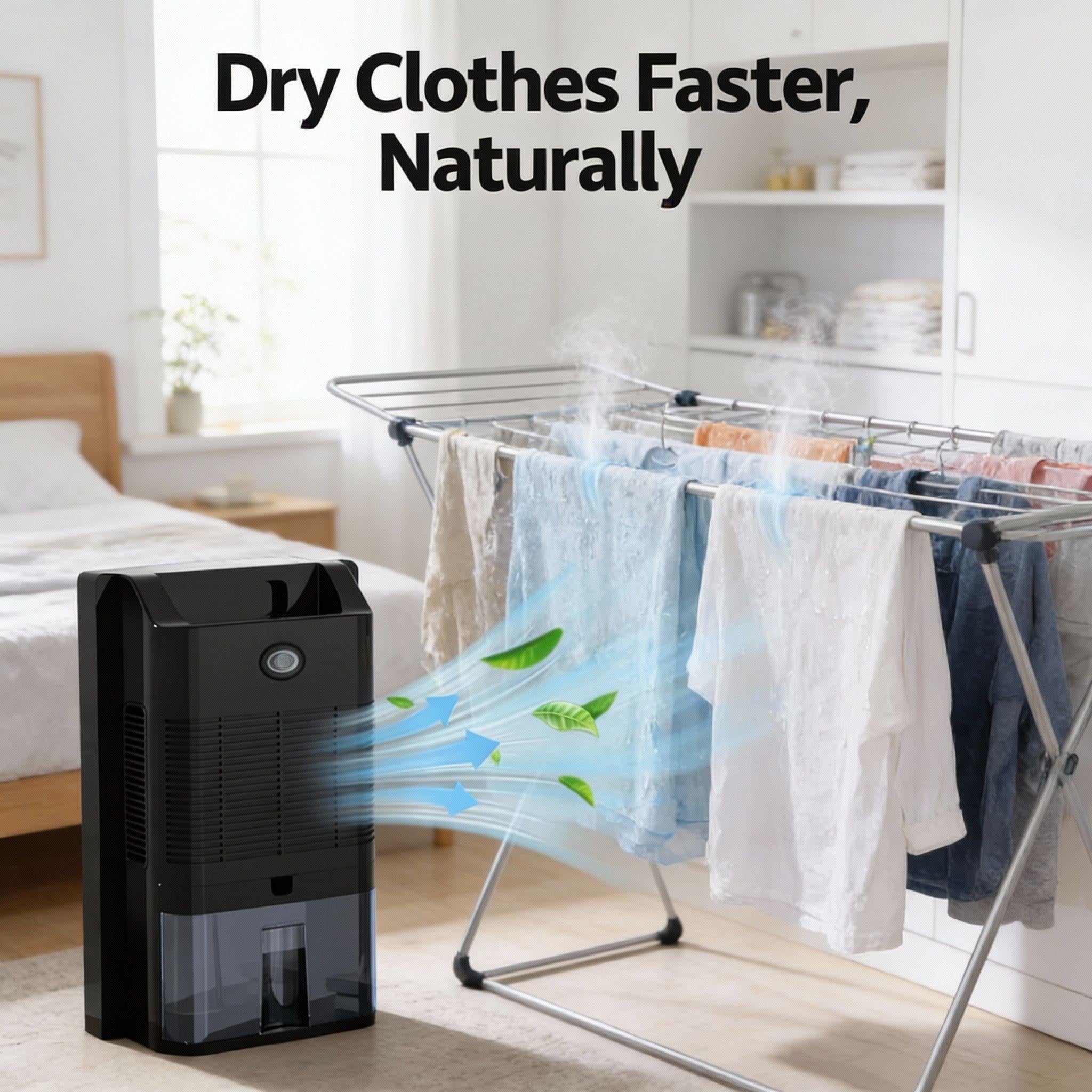 Devanti Dehumidifier 2L Air Purifier Black