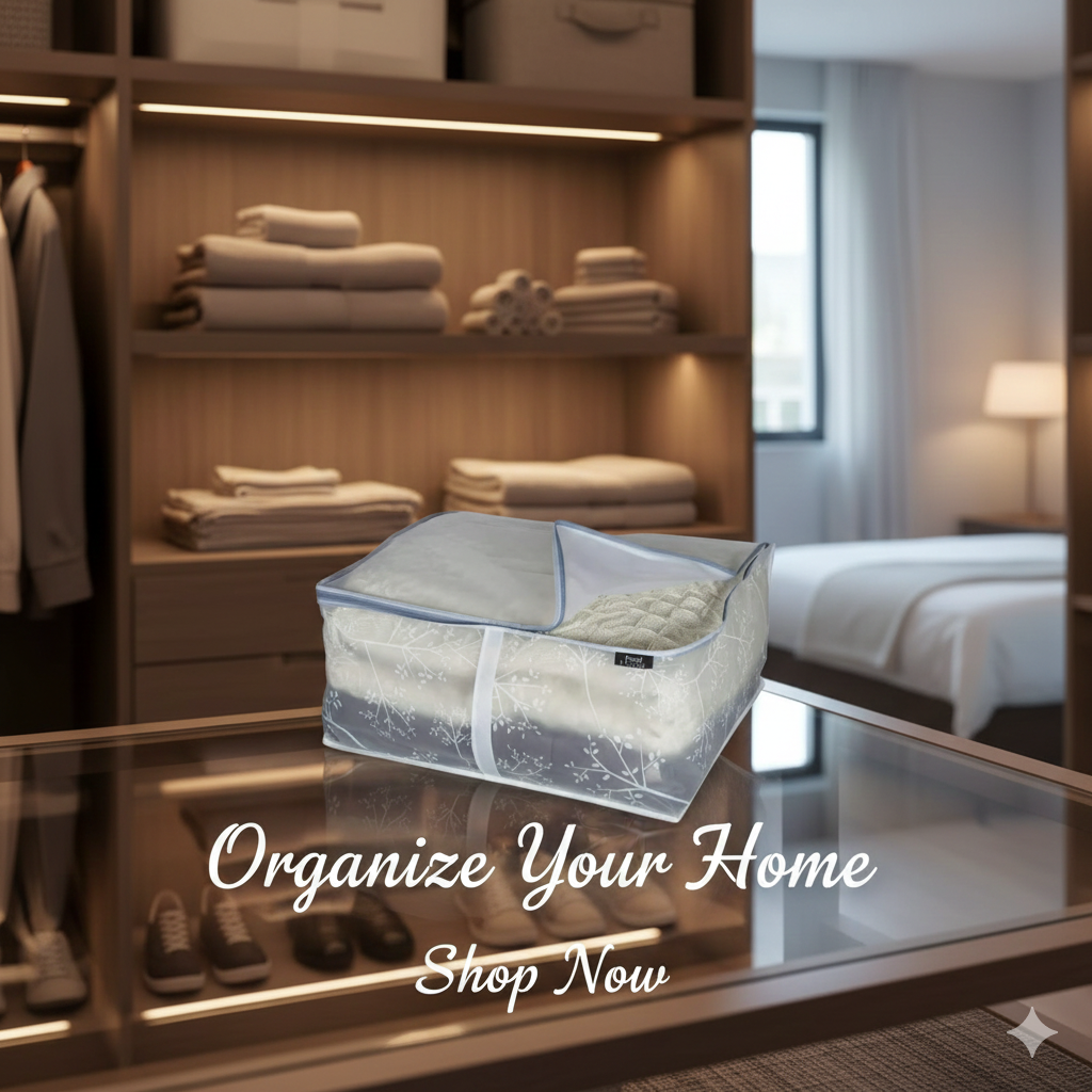 Storage Bag Domopak Living Bon Ton Blanket 55 x 45 x 25 cm