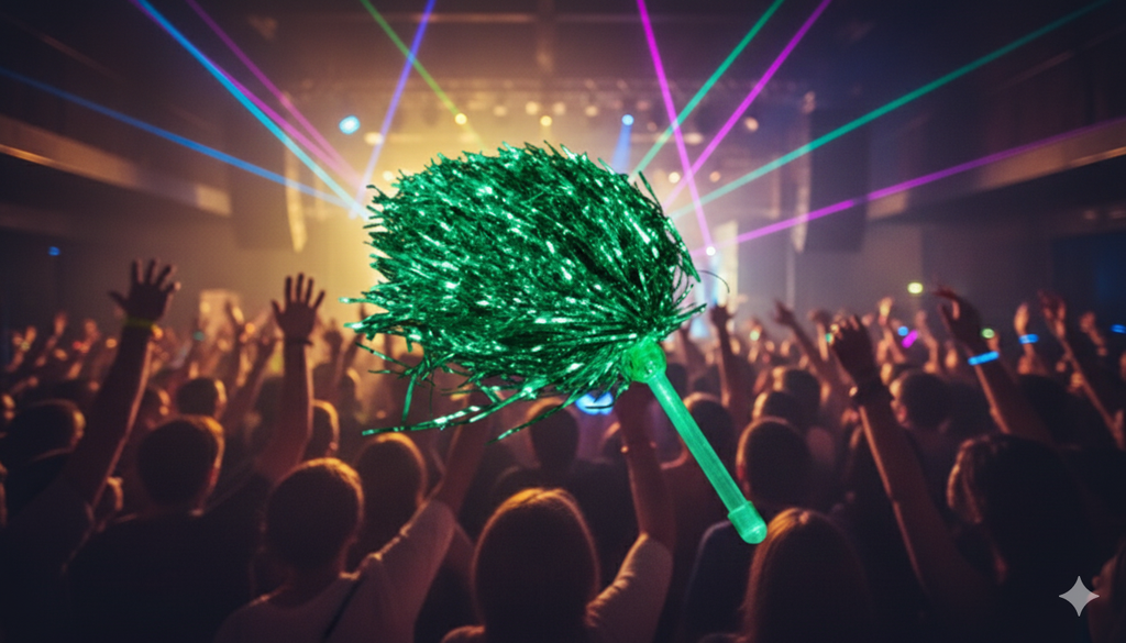 Light Up Pom Pom Green