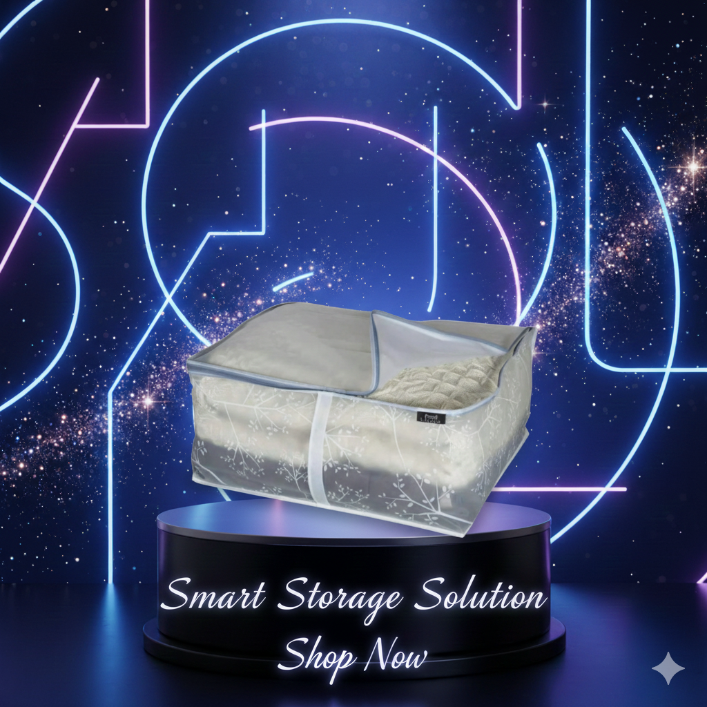 Storage Bag Domopak Living Bon Ton Blanket 55 x 45 x 25 cm