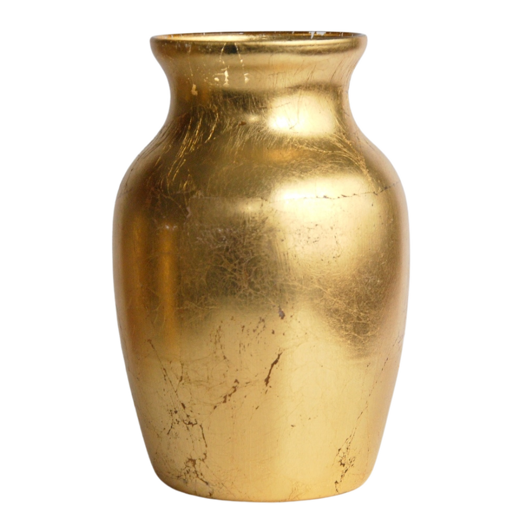 Greek Style Gold Flower Vase - Hidden-Gems