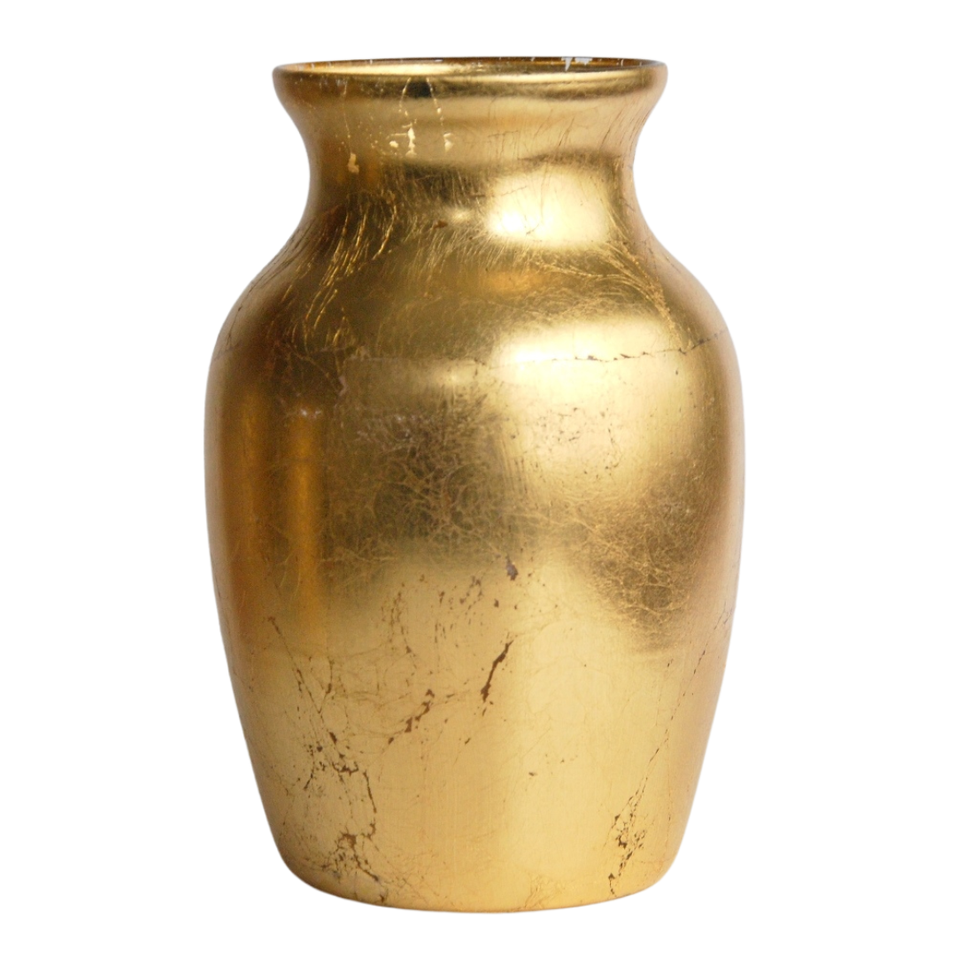 Greek Style Gold Flower Vase - Hidden-Gems