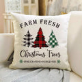 Christmas Throw Pillow Cover- Tree Farm-0