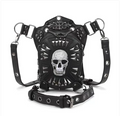 3D Bags Multi-functional Studded Hip Hop Chest Skull Sling Bag Cross Body Shoulder Bag For Men Women Punk