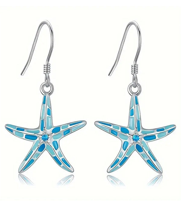 SEALIFE THEME STARFISH EARRING-0