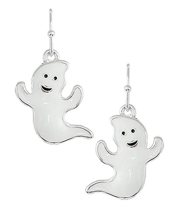 HALLOWEEN THEME GHOST EARRING-0