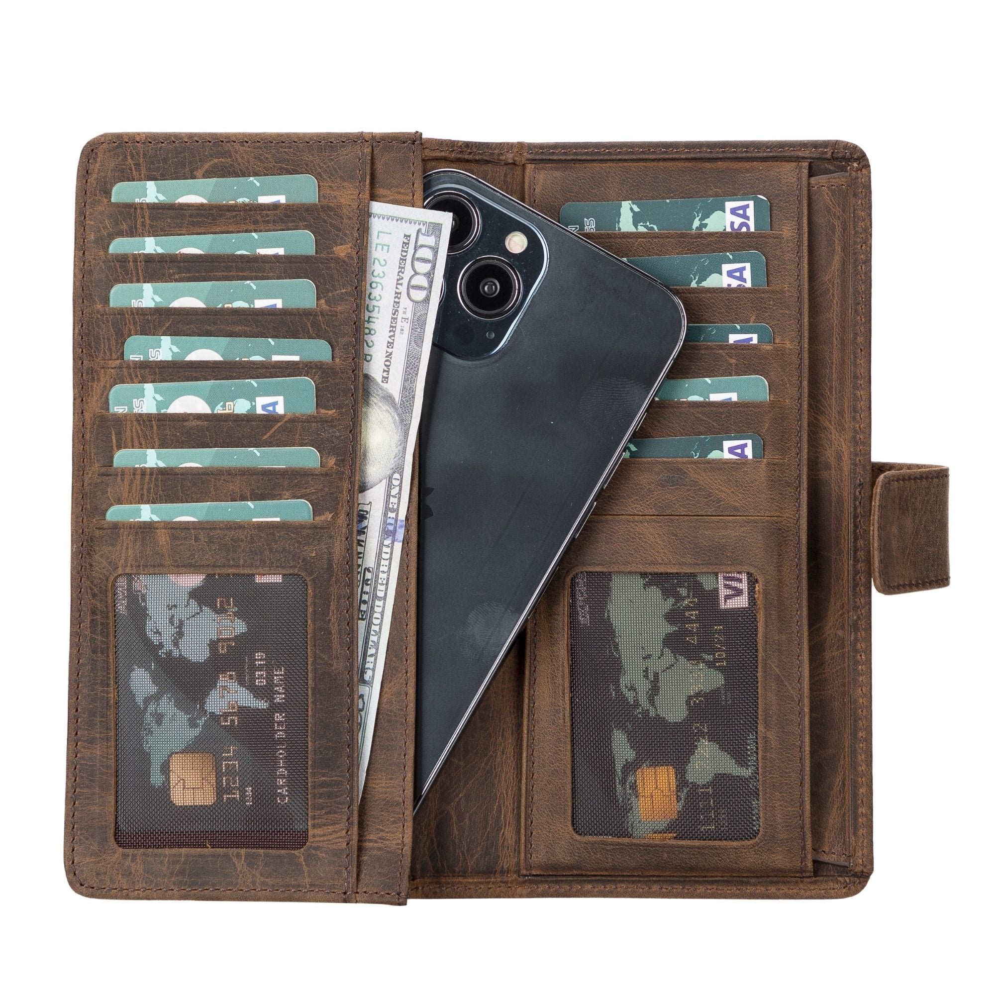 Lander Leather Phone Wallet and Multiple Card Holder for Women - Hidden-Gems