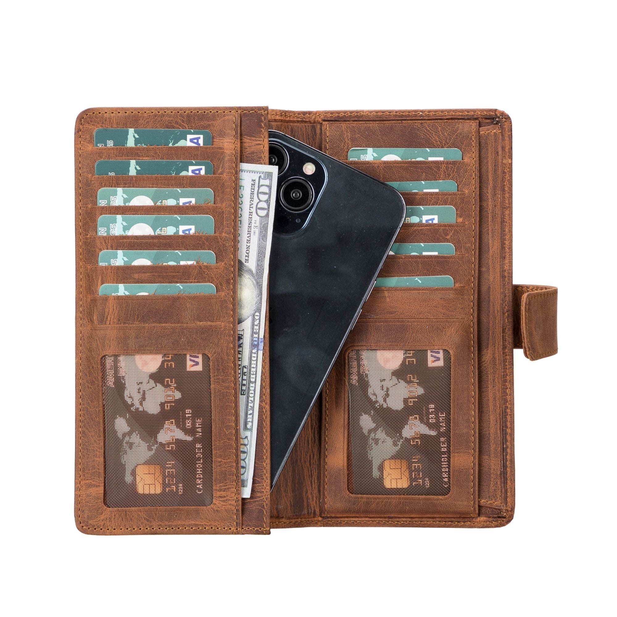 Lander Leather Phone Wallet and Multiple Card Holder for Women - Hidden-Gems